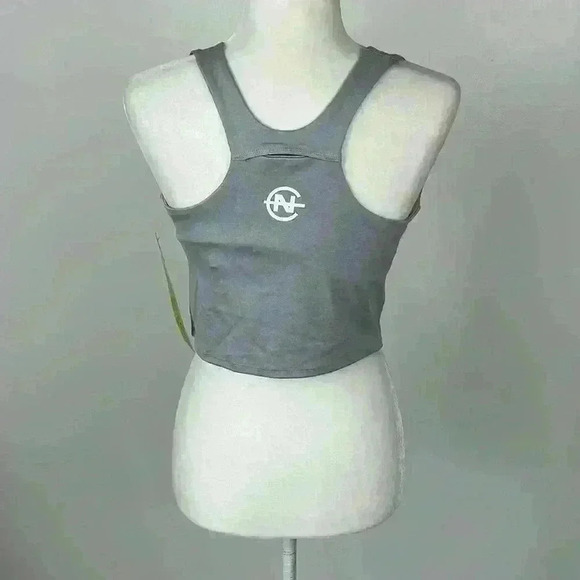 Women's Nautica Competition Crop Top Light Grey Heather NWT Multiple Sizes - Picture 6 of 6